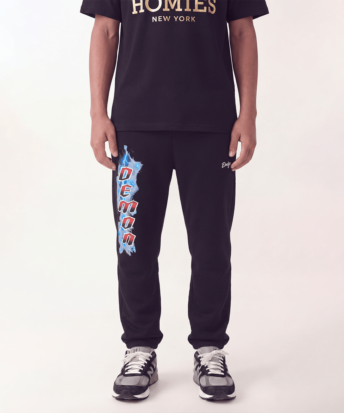 Dodge Demon Lightning Kid's Jogger - Black | Reason Clothing Quality