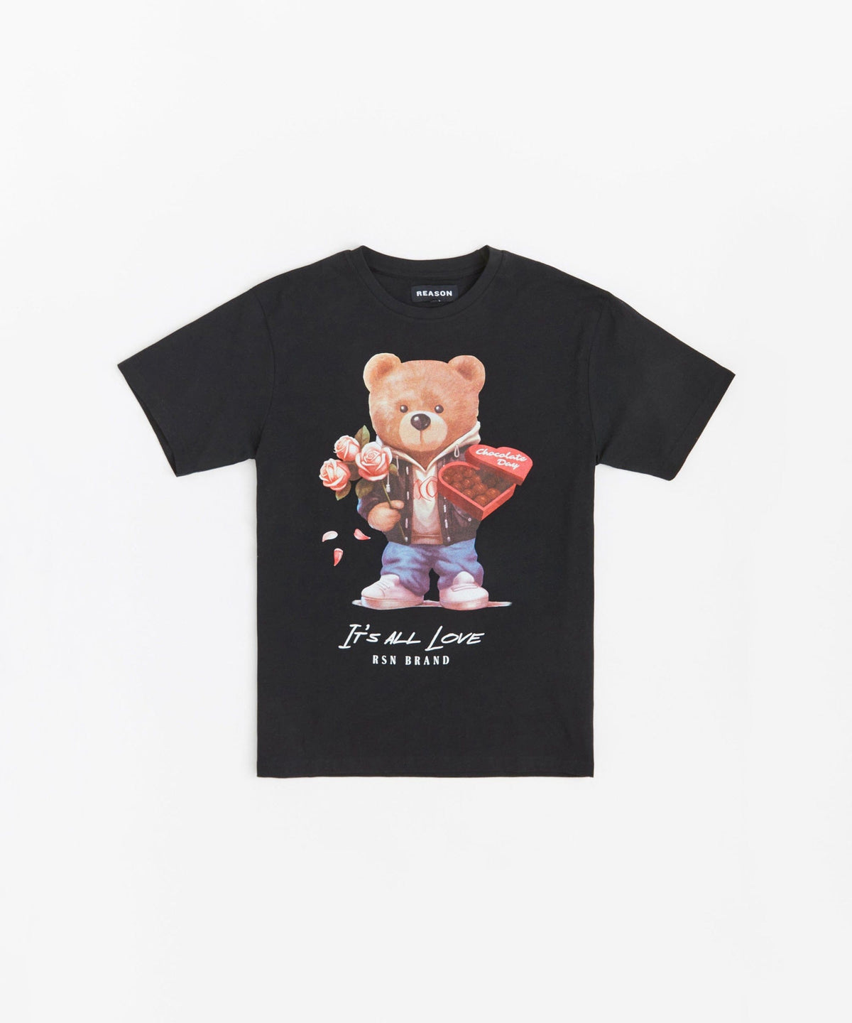 Kids Teddy Short Sleeve Tee - Black | Reason Clothing Everyday