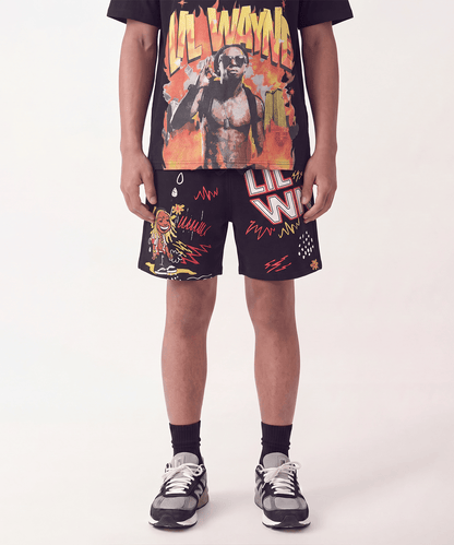 Kids Lil Wayne Fleece Short - Black | Reason Clothing Deals