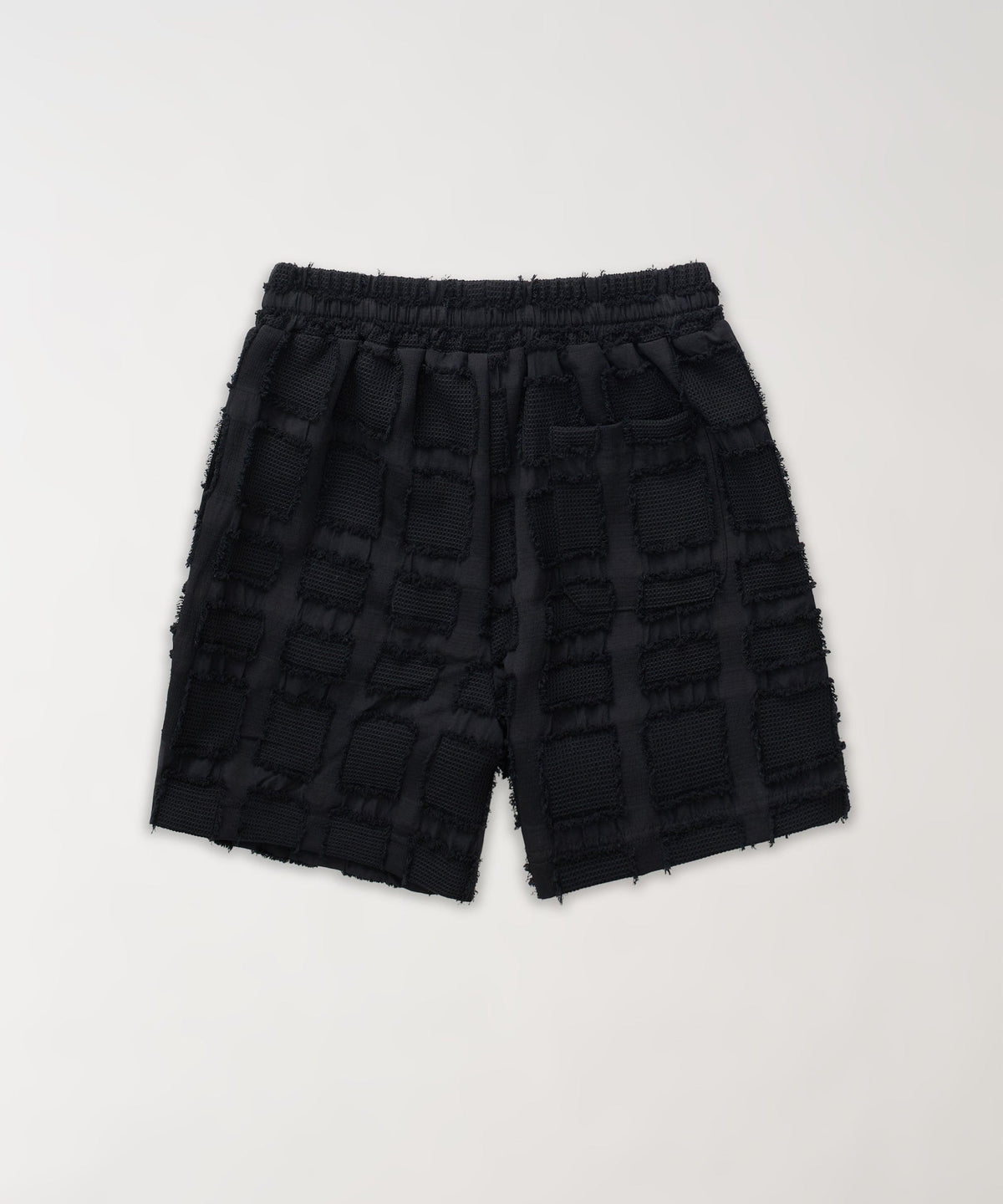 Grid Kid's Textured Shorts - Black | Reason Clothing Customer Favorite