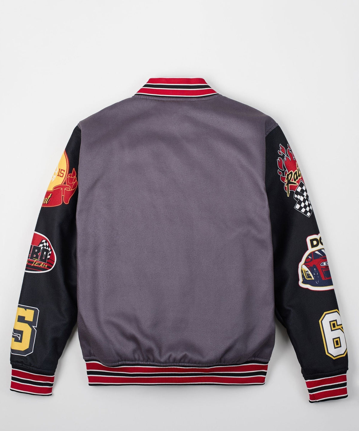 Kids Dodge Hellcat Varsity Jacket - Grey | Reason Clothing Recommended