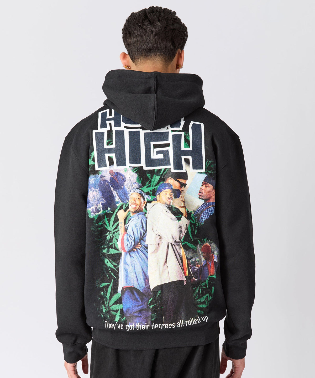 How High They've Got Their Degrees Graphic Hoodie - Black | Reason Clothing Customer Favorite