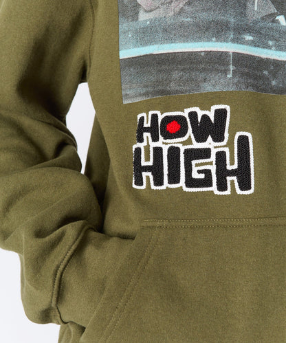 How High Study High Graphic Hoodie - Olive Green | Reason Clothing Popular