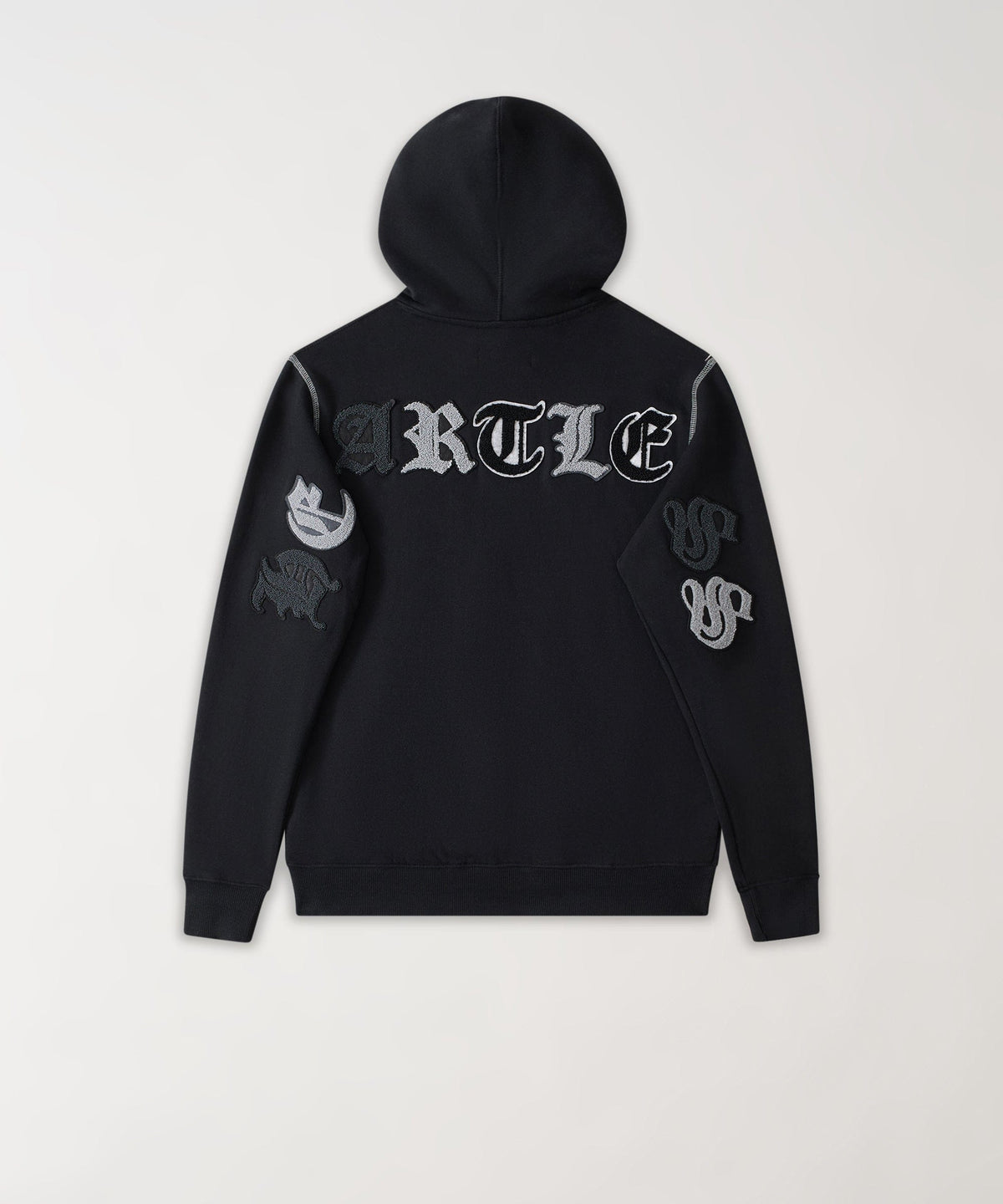 Heartless Chenille Patch Graphic Hoodie - Black | Reason Clothing Hot Sale