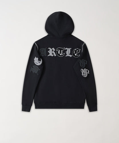 Heartless Chenille Patch Graphic Hoodie - Black | Reason Clothing Hot Sale