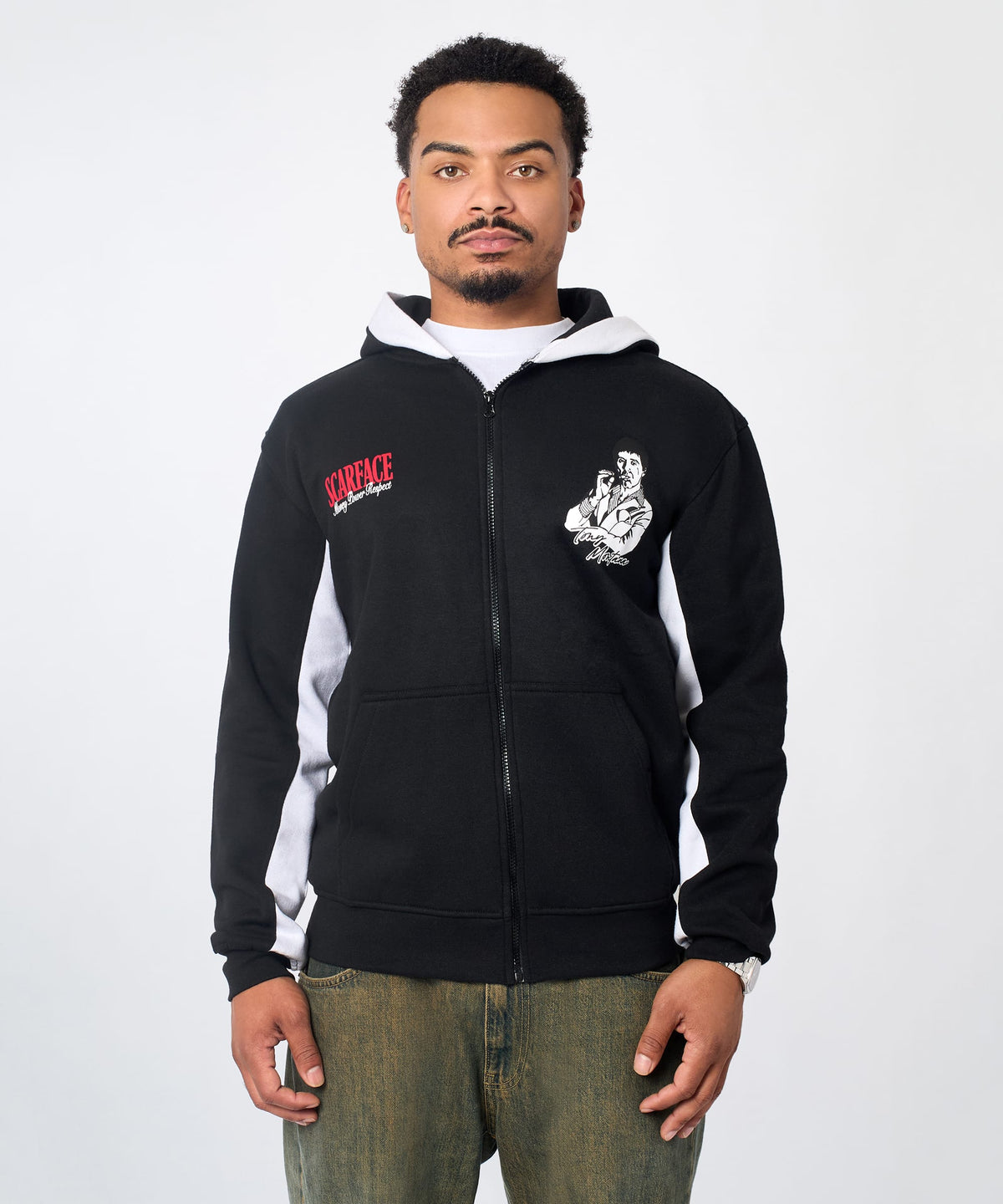 Scarface Tony Montana Zip Hoodie - Black | Reason Clothing Trending