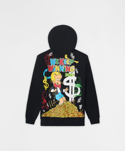 Richie Rich We Keep Winning Graphic Hoodie - Black | Reason Clothing Special Offer