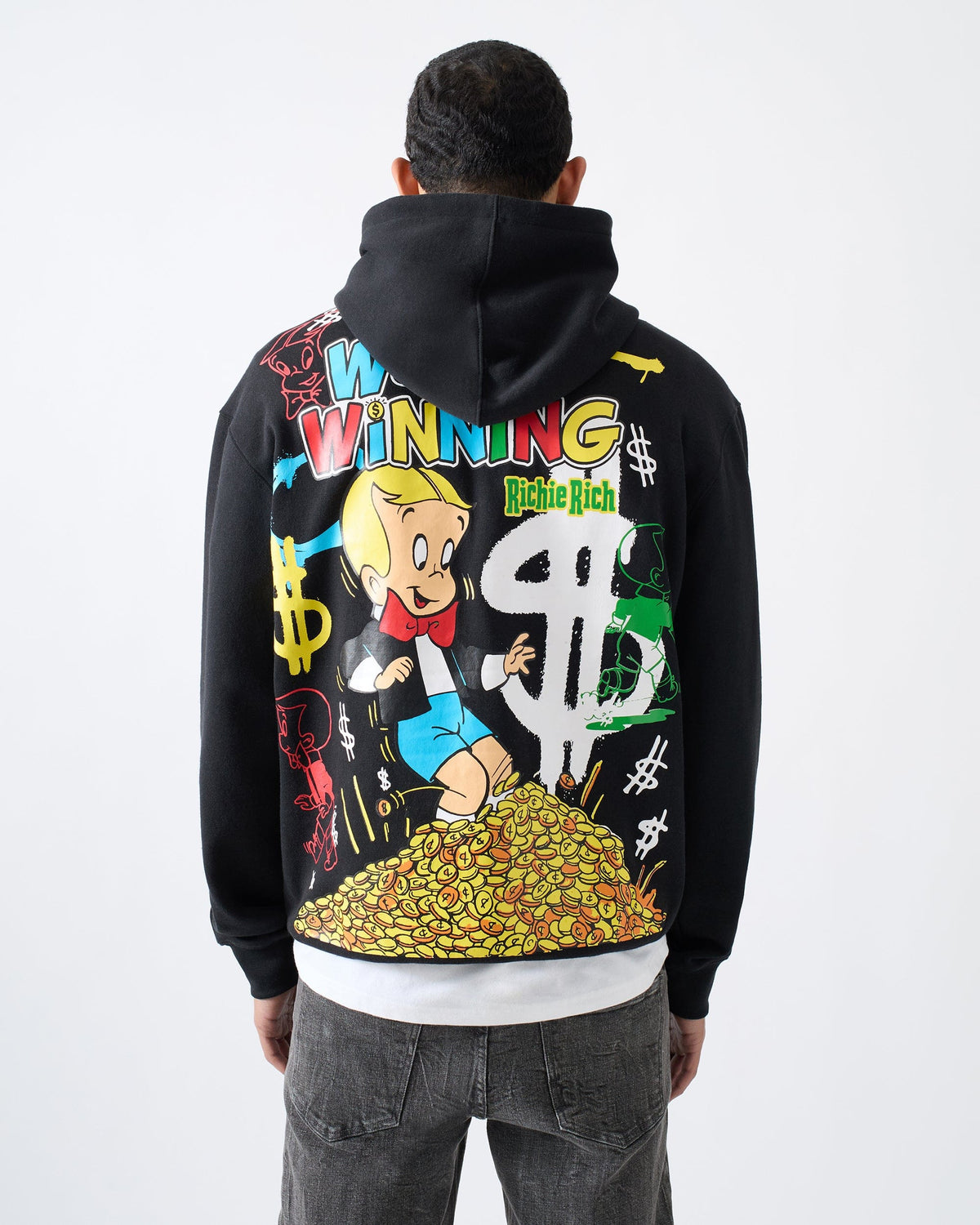 Richie Rich We Keep Winning Graphic Hoodie - Black | Reason Clothing Special Offer