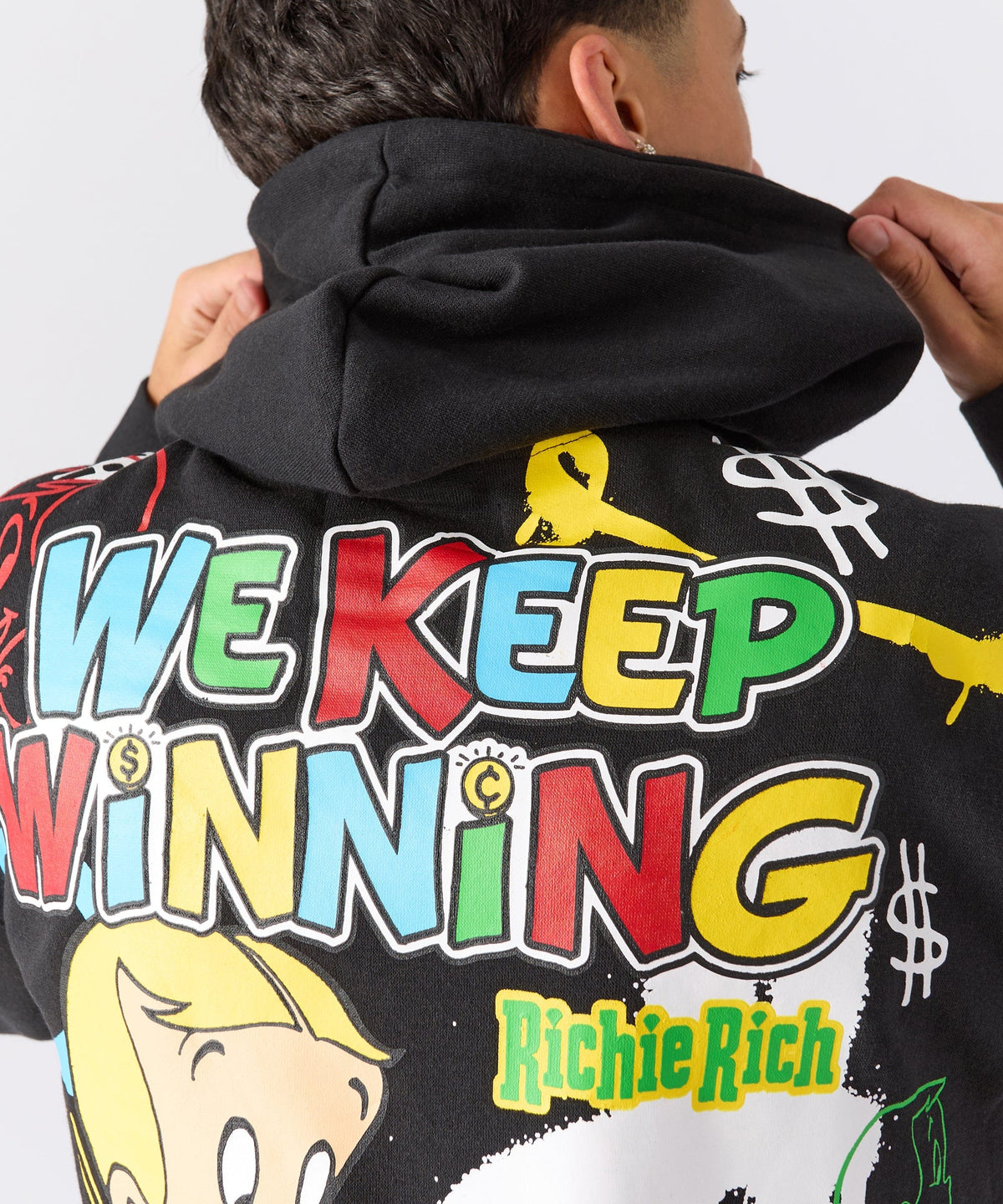 Richie Rich We Keep Winning Graphic Hoodie - Black | Reason Clothing Special Offer
