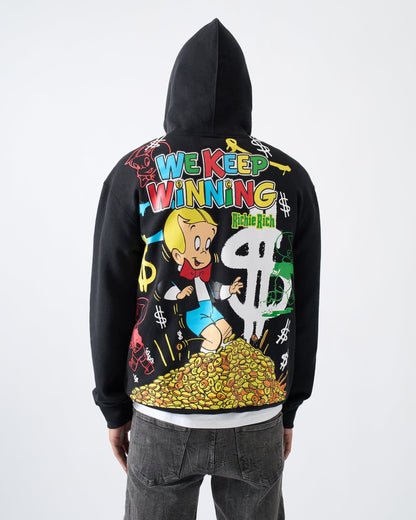 Richie Rich We Keep Winning Graphic Hoodie - Black | Reason Clothing Special Offer