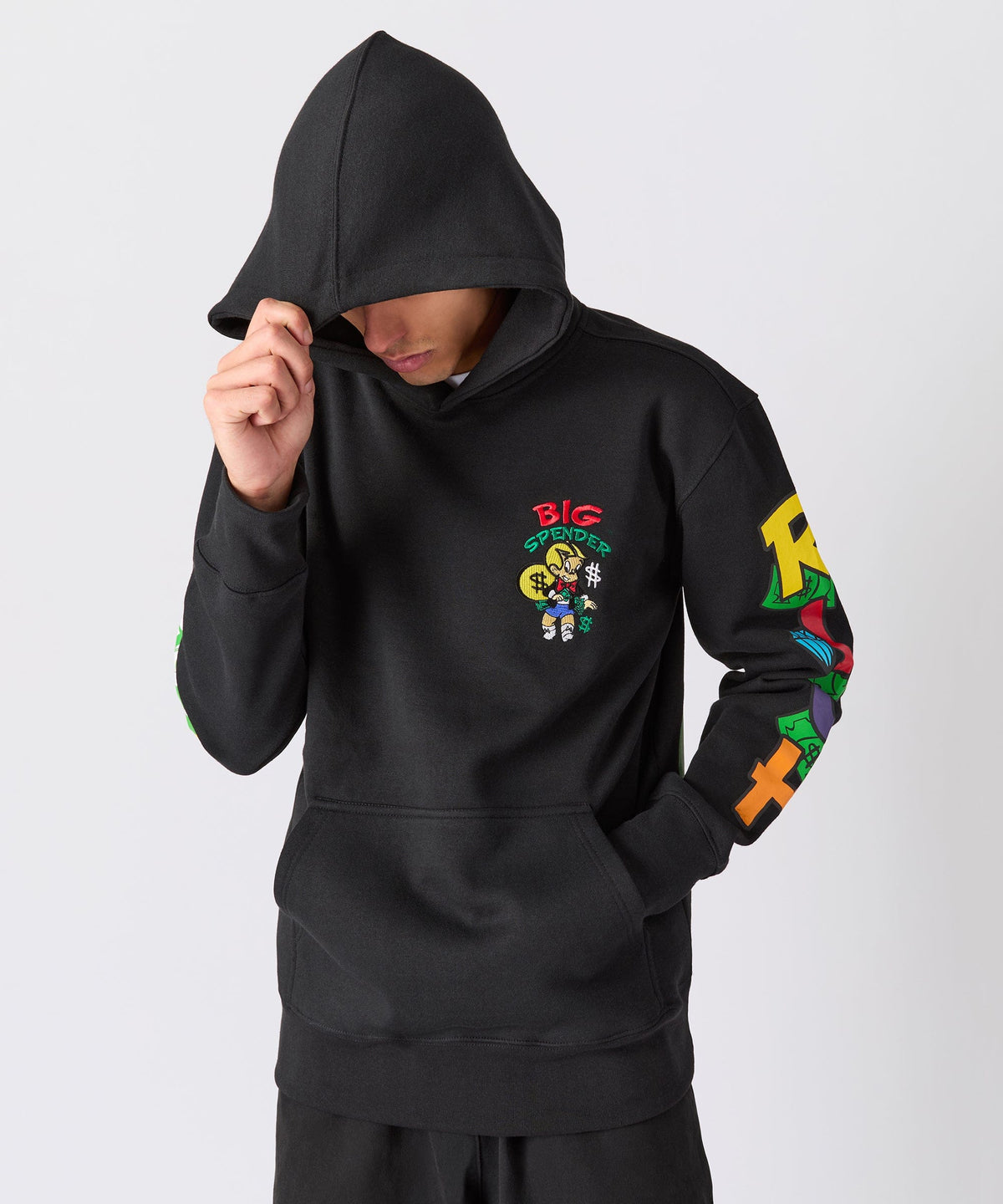 Richie Rich Big Spender Graphic Hoodie - Black | Reason Clothing Great Value