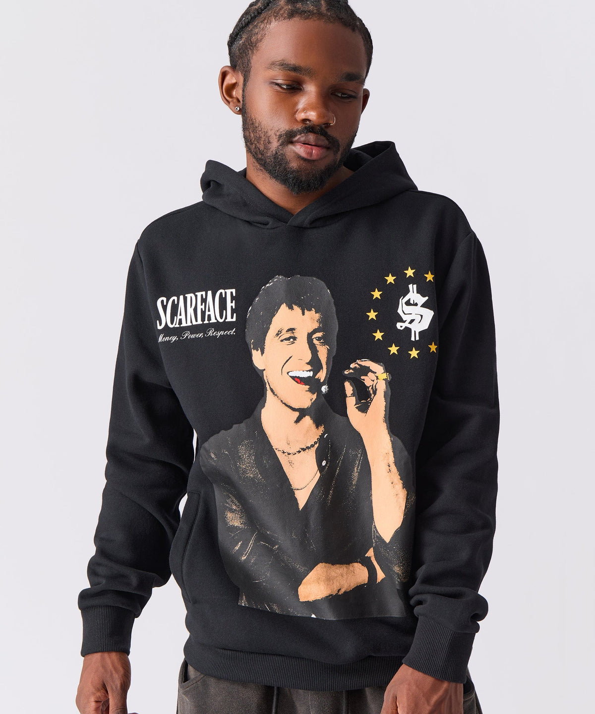Scarface Tony Montana Graphic Hoodie - Black | Reason Clothing Value