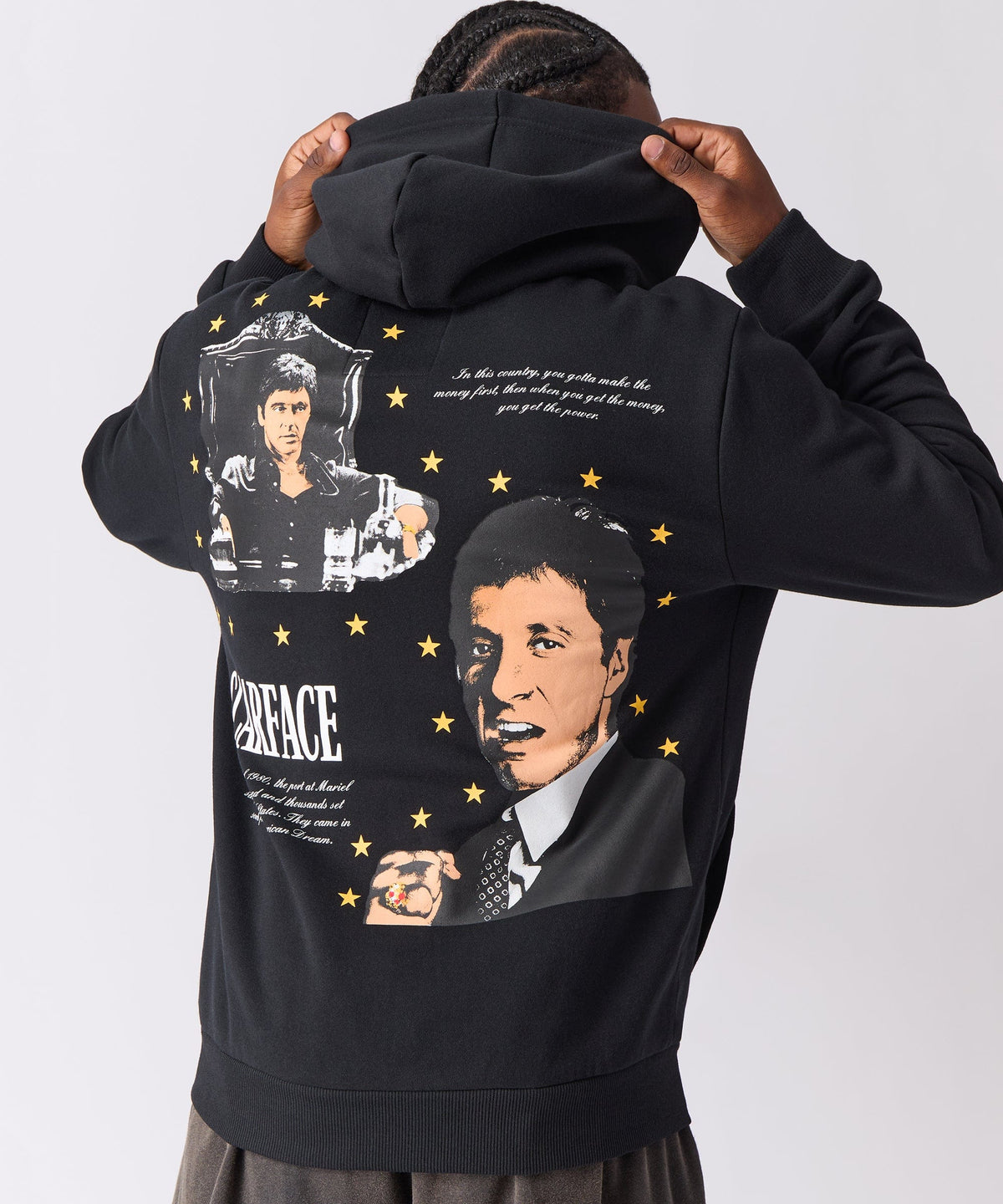 Scarface Tony Montana Graphic Hoodie - Black | Reason Clothing Value