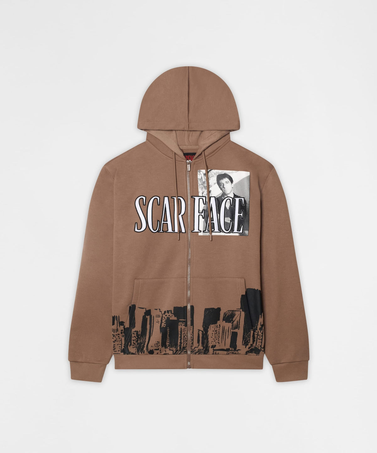 Scarface Full Zip Hoodie - Brown | Reason Clothing Special Offer