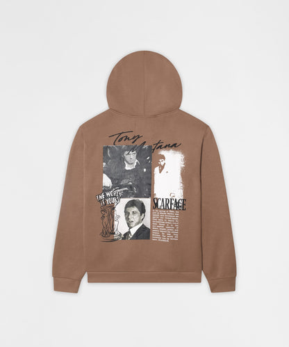 Scarface Full Zip Hoodie - Brown | Reason Clothing Special Offer