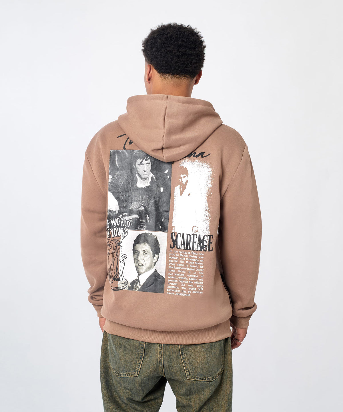 Scarface Full Zip Hoodie - Brown | Reason Clothing Special Offer