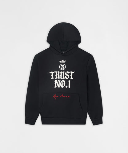 Trust No. 1 Graphic Long Sleeve Hoodie - Black | Reason Clothing Discount