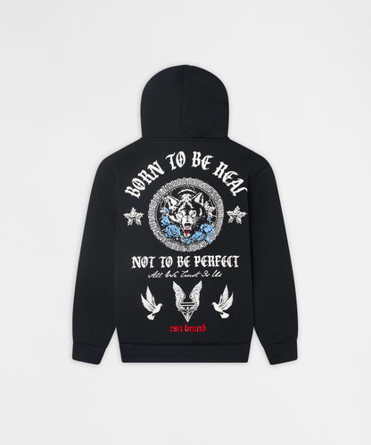 Trust No. 1 Graphic Long Sleeve Hoodie - Black | Reason Clothing Discount
