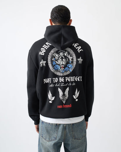 Trust No. 1 Graphic Long Sleeve Hoodie - Black | Reason Clothing Discount