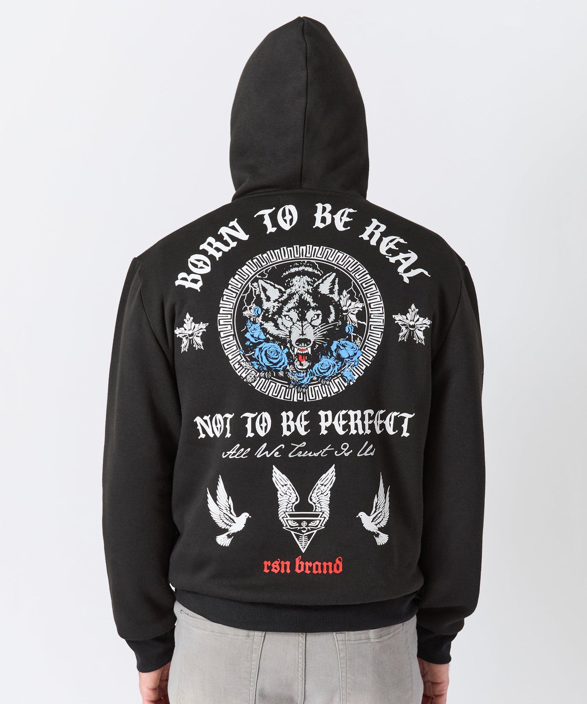 Trust No. 1 Graphic Long Sleeve Hoodie - Black | Reason Clothing Discount