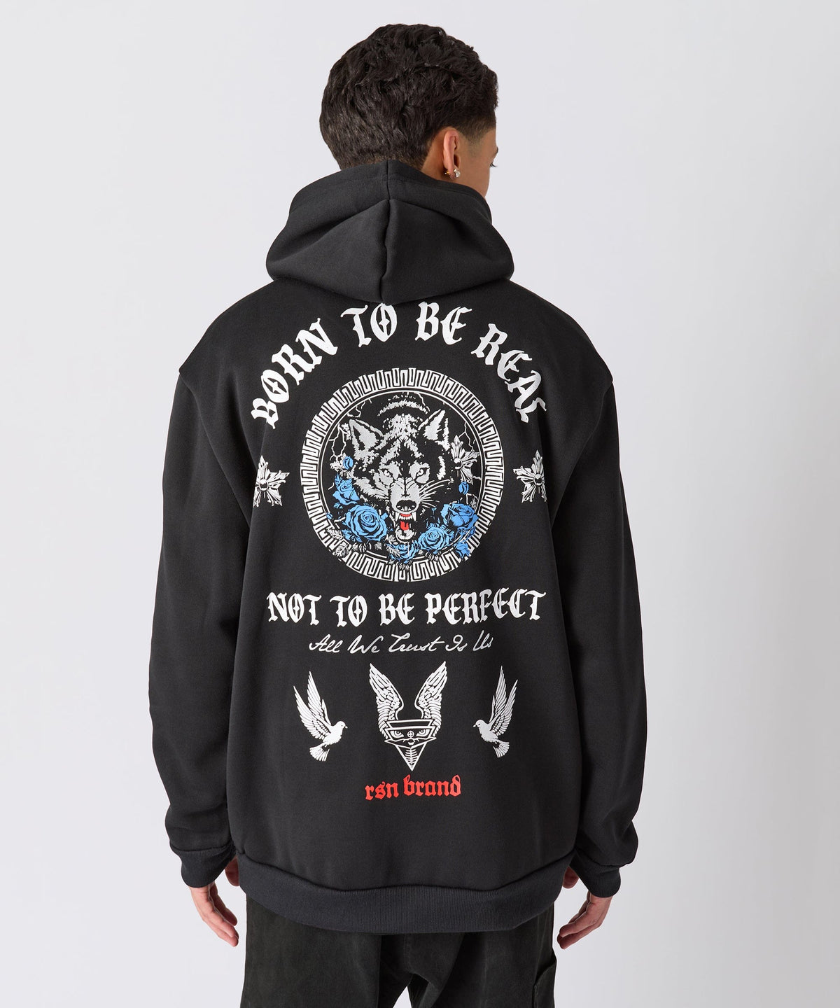 Trust No. 1 Graphic Long Sleeve Hoodie - Black | Reason Clothing Discount