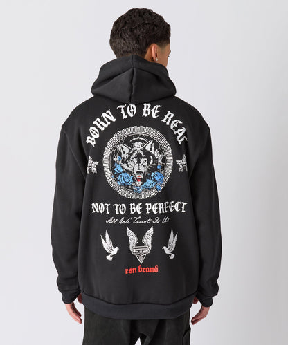 Trust No. 1 Graphic Long Sleeve Hoodie - Black | Reason Clothing Discount