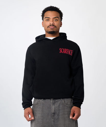 Scarface Tony Montana Graphic Back Print Hoodie - Black | Reason Clothing Smart Buy