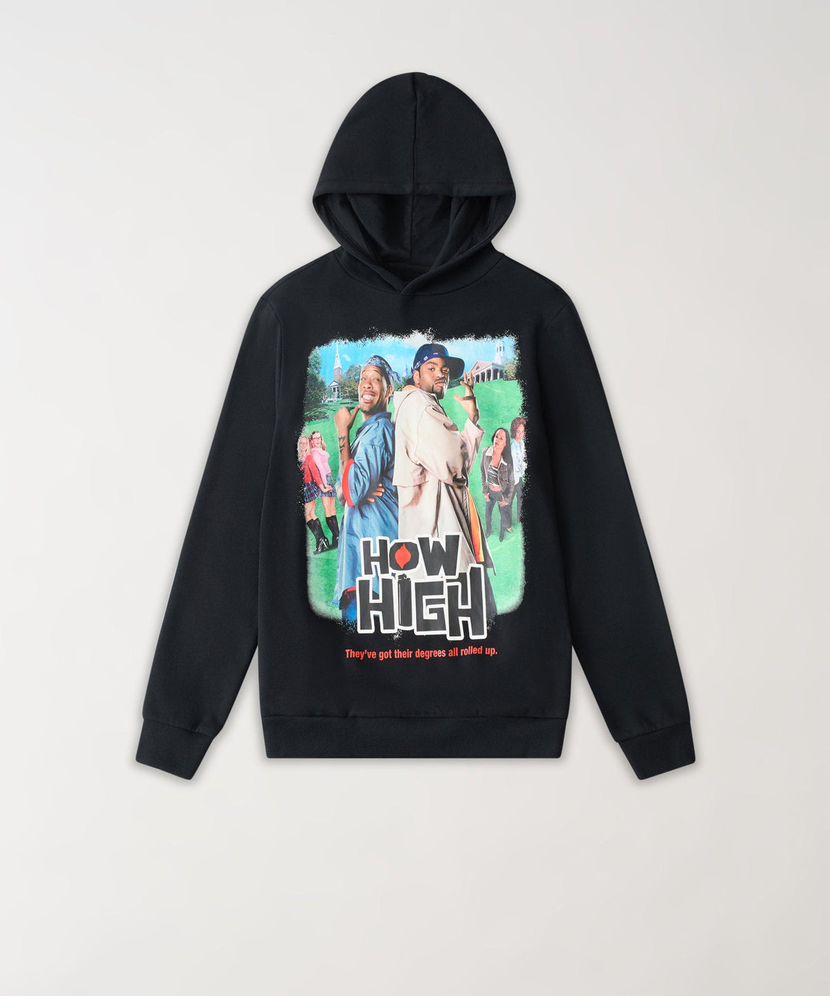 How High They've Got Their Degrees Graphic Hoodie - Black | Reason Clothing Featured