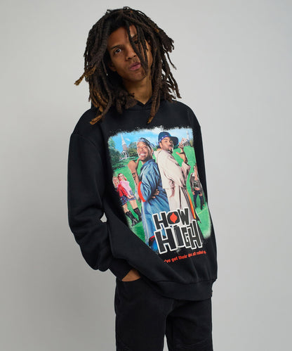How High They've Got Their Degrees Graphic Hoodie - Black | Reason Clothing Featured