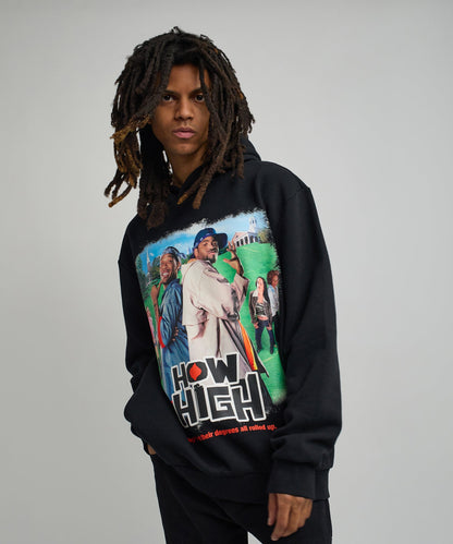 How High They've Got Their Degrees Graphic Hoodie - Black | Reason Clothing Featured