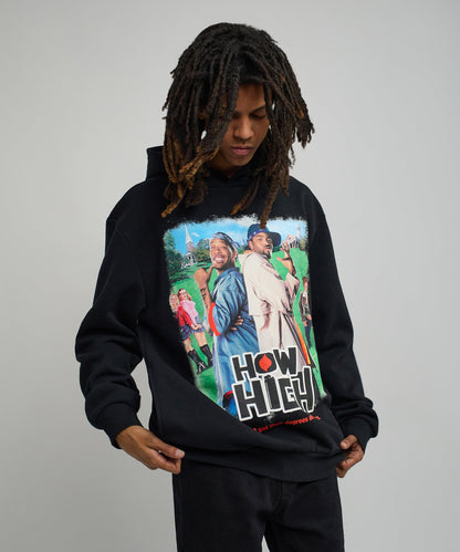 How High They've Got Their Degrees Graphic Hoodie - Black | Reason Clothing Featured
