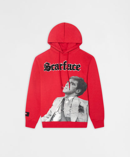 Scarface Kingpin Graphic Fleece Hoodie - Red | Reason Clothing Sale