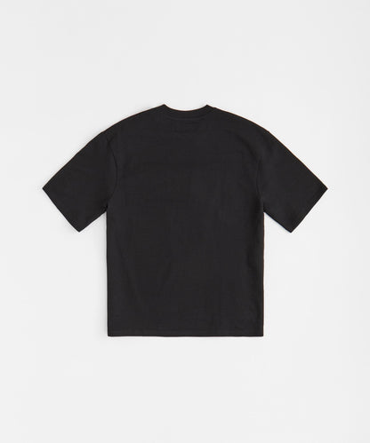 Raise The Standard Chenille Patched Short Sleeve Tee - Black | Reason Clothing Discount