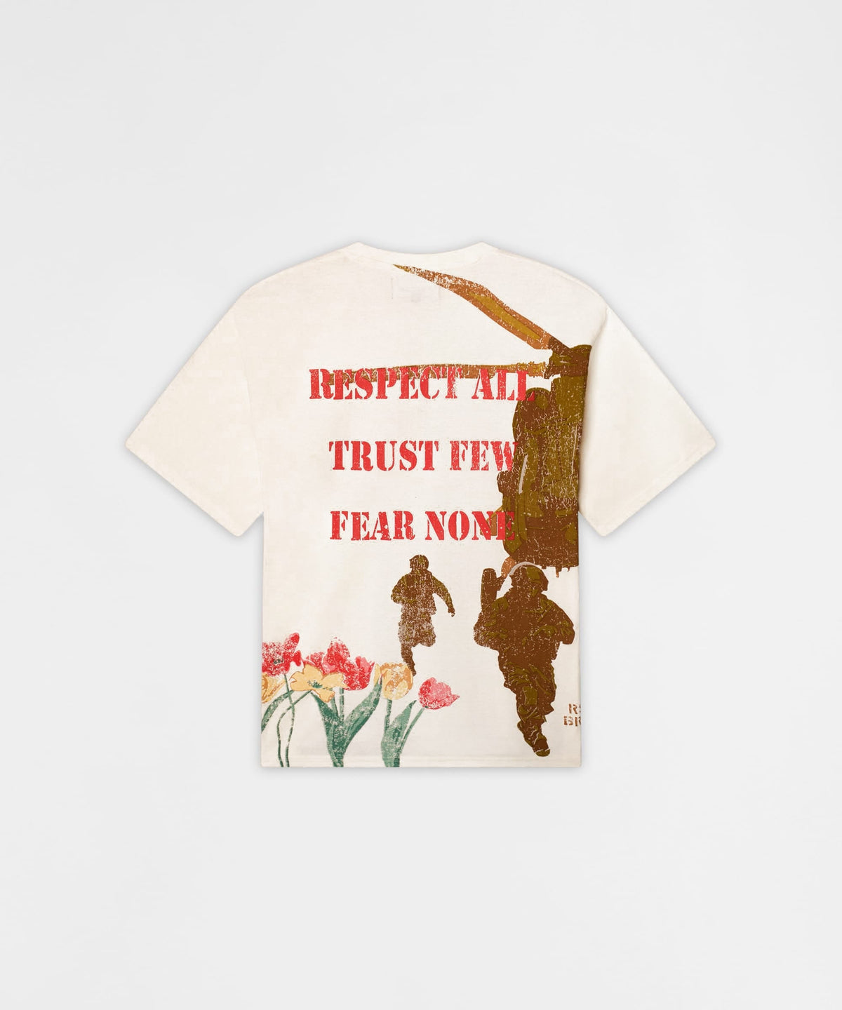 Soldier Respect All Short Sleeve Tee - Cream | Reason Clothing Value