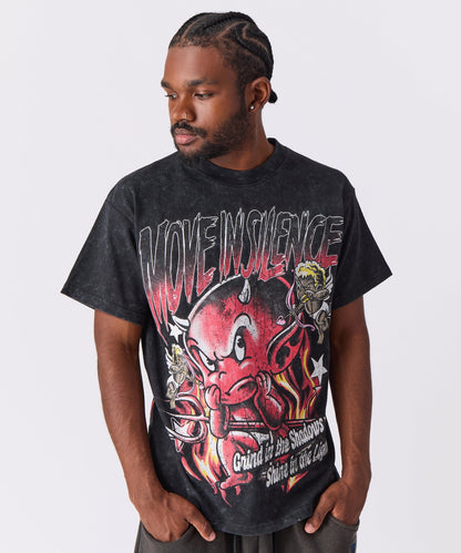 Move In Silence Washed Short Sleeve Tee - Black | Reason Clothing Hot Sale
