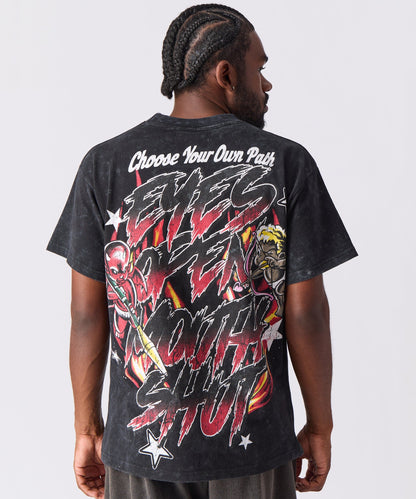 Move In Silence Washed Short Sleeve Tee - Black | Reason Clothing Hot Sale