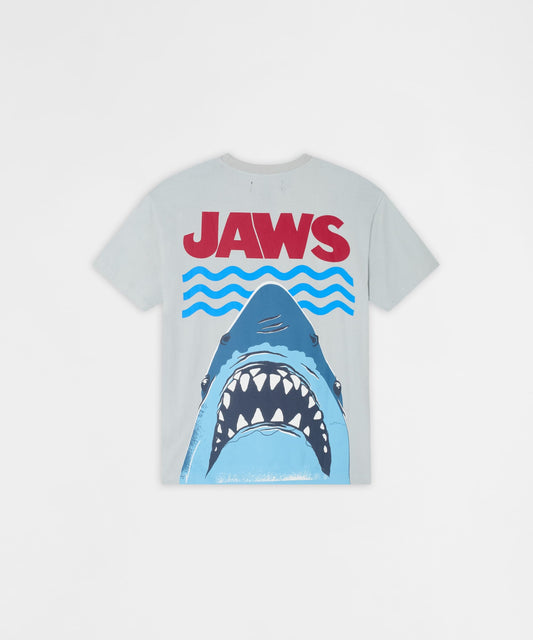 Jaws Deep Water Graphic Short Sleeve Tee - Light Blue | Reason Clothing Essential
