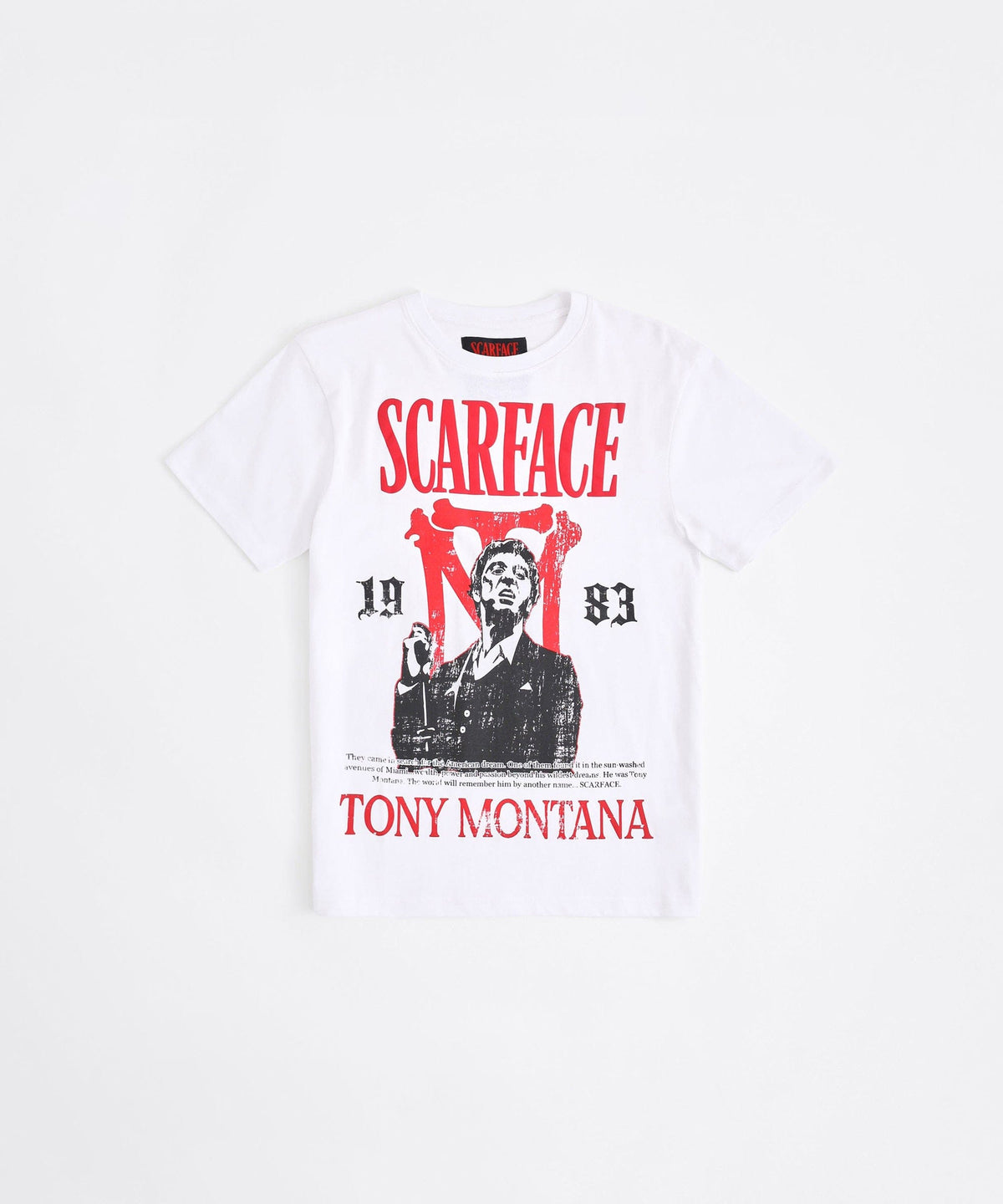 Scarface Tony Montana Short Sleeve Tee - White | Reason Clothing Essential