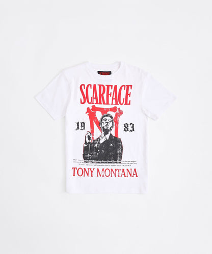 Scarface Tony Montana Short Sleeve Tee - White | Reason Clothing Essential