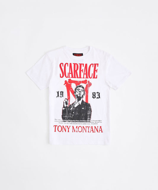 Scarface Tony Montana Short Sleeve Tee - White | Reason Clothing Essential
