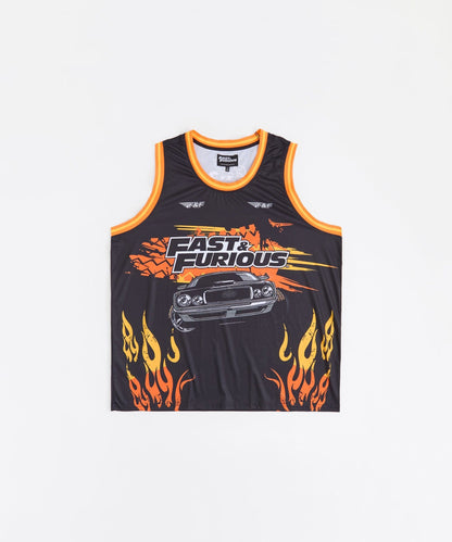 Fast & Furious Burnout Women's Plus Size Sleeveless Basketball Jersey | Reason Clothing Sale