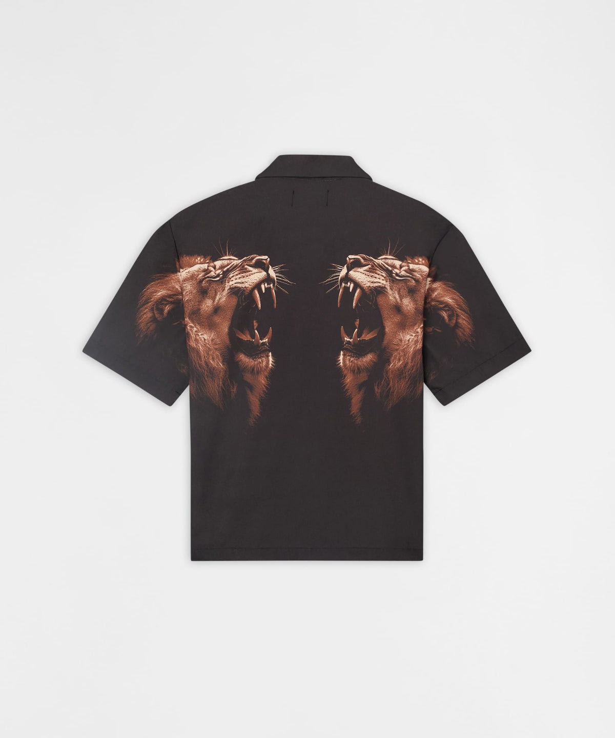 King's Roar Viscose Button Down Short Sleeve Shirt - Black | Reason Clothing Deals