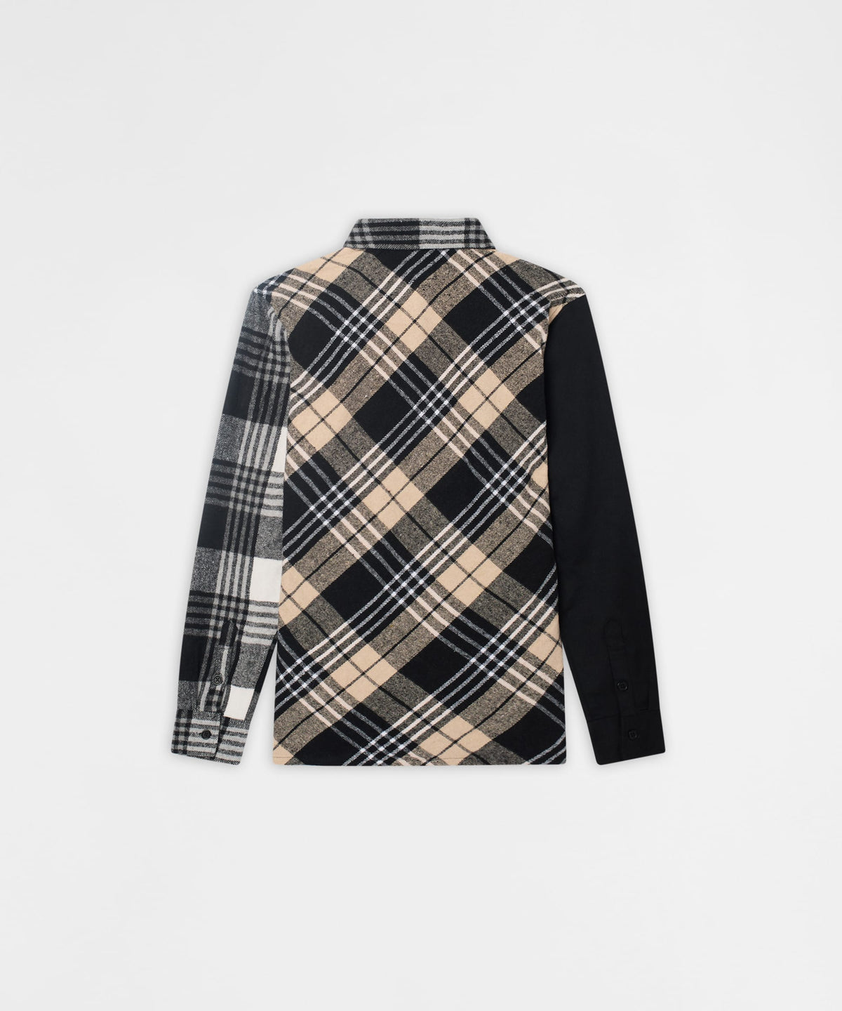 Snakes Flannel Checkered Button Down Long Sleeve Shirt - Grey | Reason Clothing Sale