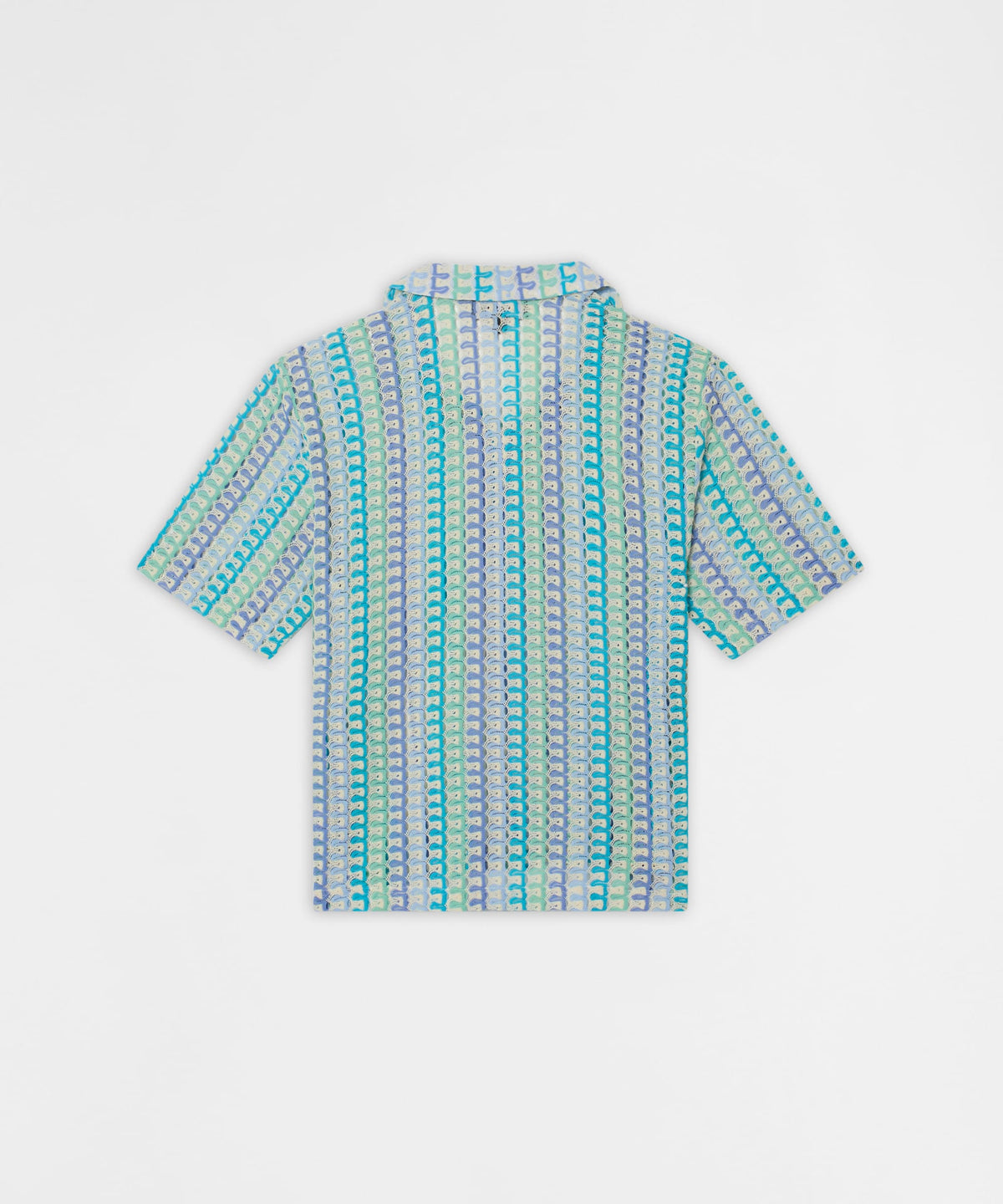 Ocean Escape Button-Down Textured Knit Short Sleeve Shirt - Multicolor | Reason Clothing Great Value