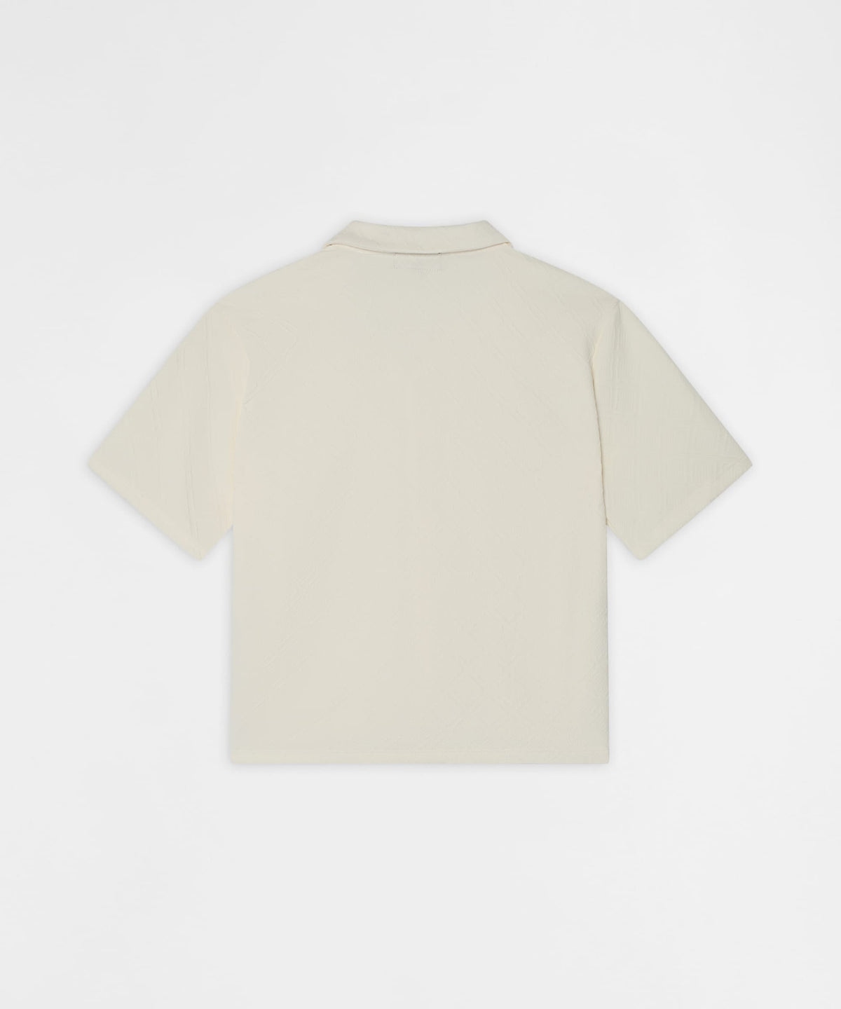Essential Button-Down Textured Short Sleeve Shirt - Beige | Reason Clothing Essential