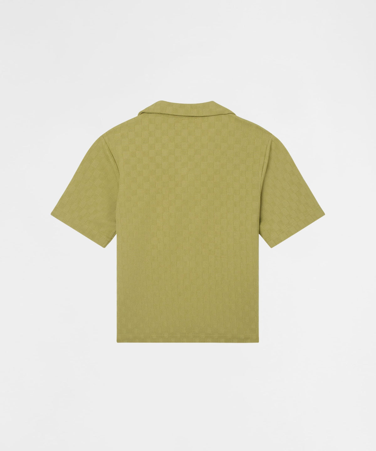 Jacquard Knit Short Sleeve Button-Down Shirt - Olive Green | Reason Clothing Hot Sale