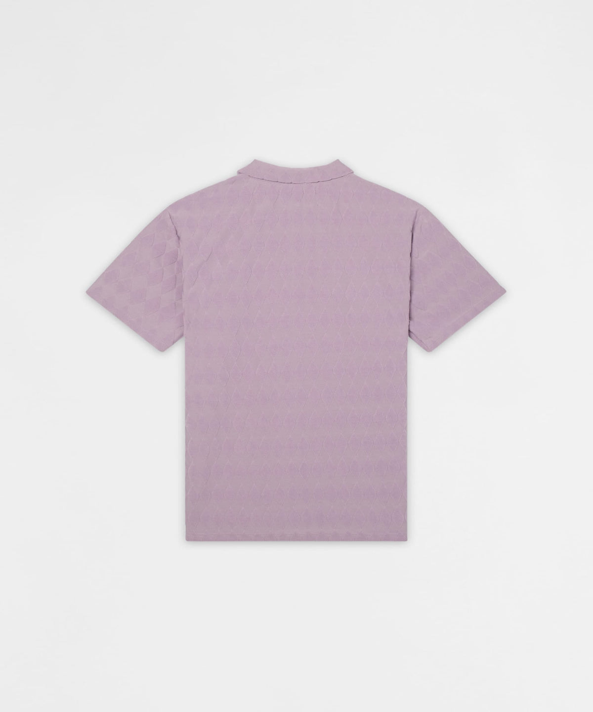Diamond Plate Viscose Short Sleeve Shirt - Mauve | Reason Clothing Premium