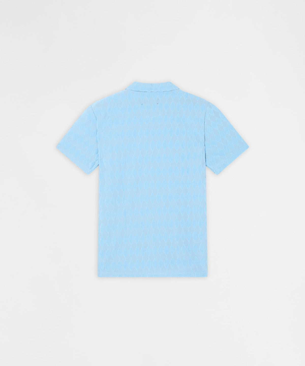 Diamond Plate Viscose Short Sleeve Shirt - Light Blue | Reason Clothing Trusted