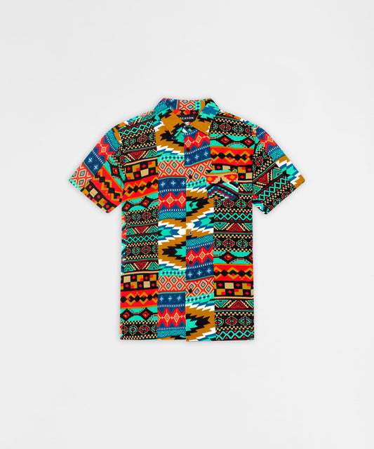 Aztec Print S/S Shirt | Reason Clothing Premium