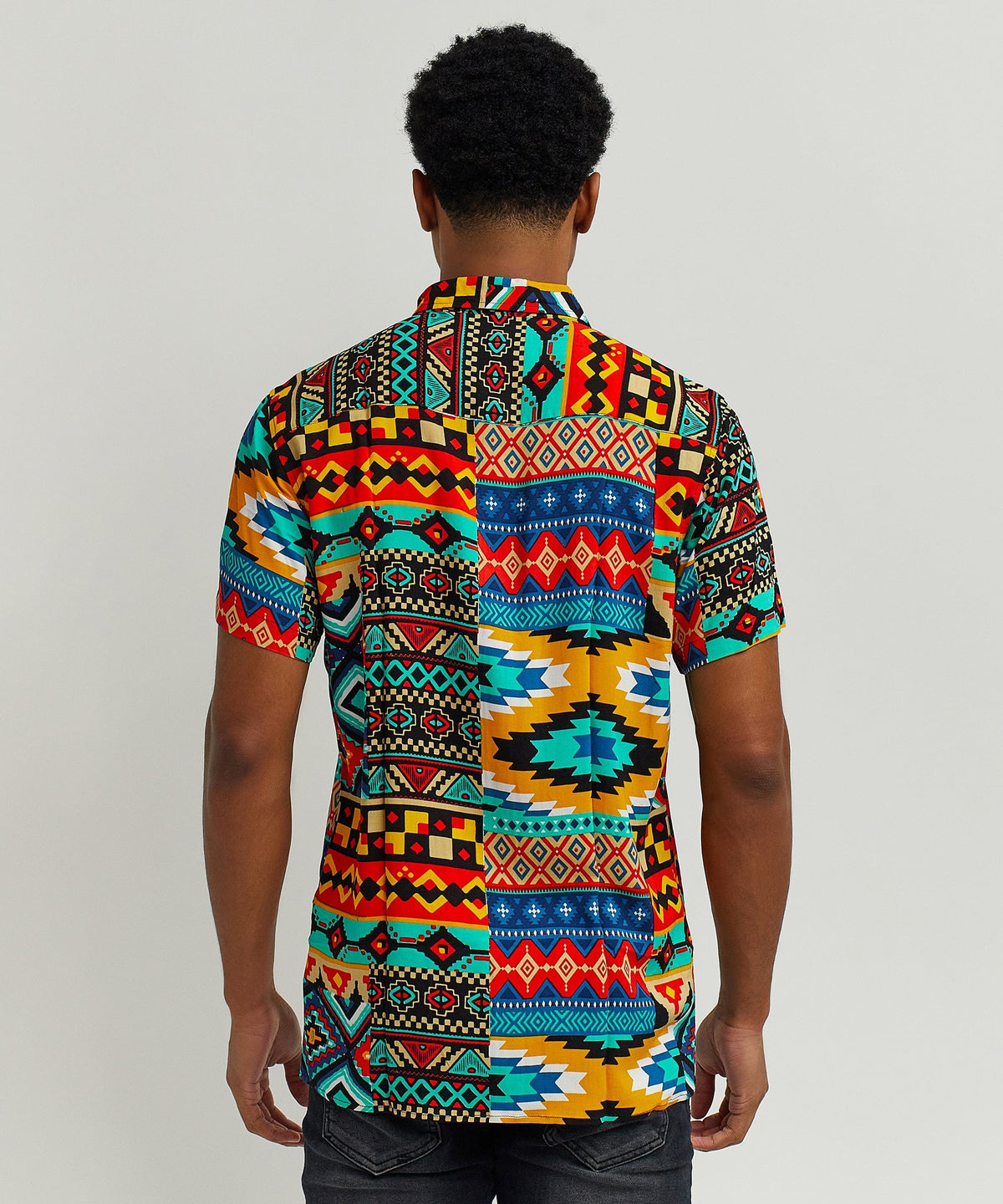 Aztec Print S/S Shirt | Reason Clothing Premium